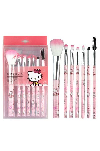 Choice Hello Kitty Sanrio Makeup Brush Set Hello Kitty Anime Fashion Jewelry Blush Eyebrow Lip Eyeshadow Br