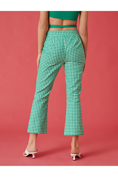 Koton Vzorované kalhoty Slim Fit