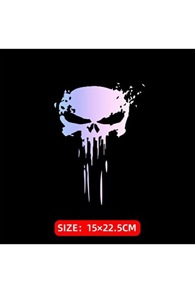 Choice Style A- Laser 1pcs Motorcycle Stickers Skull Demon Claw HAHA Decals S...