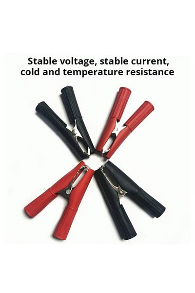 Choice 75mm Copper Black Red 2pcs 50a Toothed Small Large Crocodile Clip Battery Clip Charging Clip High