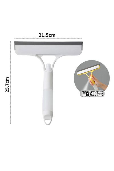 Choice White Multifunctional Glass Wiper With Watering Can - Perfect For Cleaning Mirrors, Windows, And Car