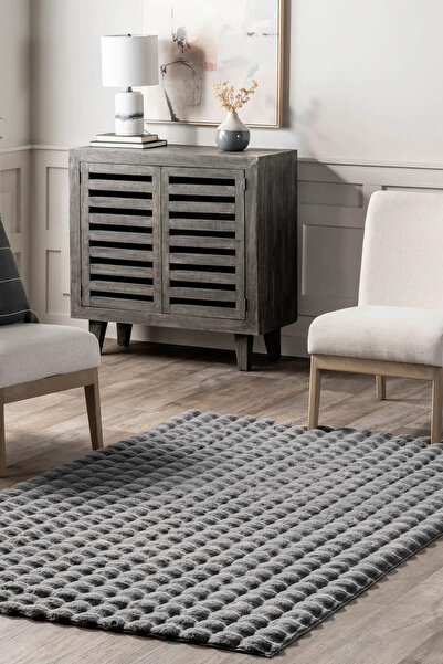 LİNOS HOME Velvet Serisi Özel Puffy Peluş Halı Dekoratif Yumuşacık Yıkanabili...