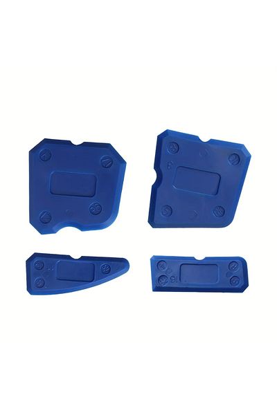 Choice 4pcs Blue 4pcs Silicone Glass Cement Scraper Sealant Grout Remover Tool Home Finishing Caulking Tool