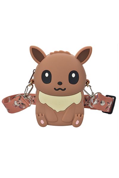 Choice Eevee Pokemon Coin Purse Pikachu Anime Figures Cartoon Model Silicone Wallet Kawaii Personality Fash