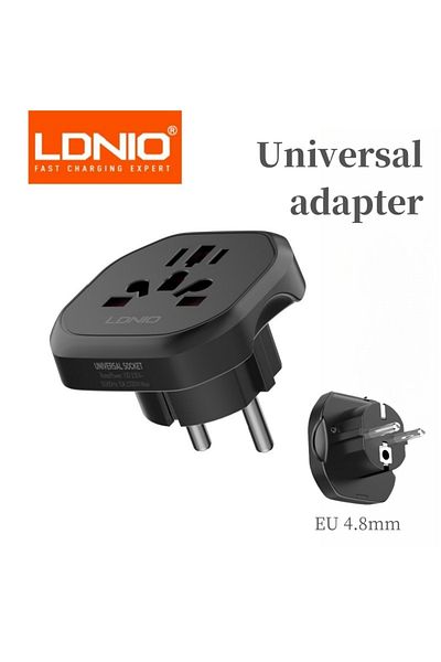 Choice LDNIO Universal Travel Adapter EU Kr Plug Adaptor To Universal European To American Plug 48mm Con...