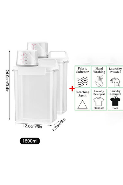Choice 1100/1800/2300Ml Refillable Laundry Detergent Dispenser Empty Tank for...