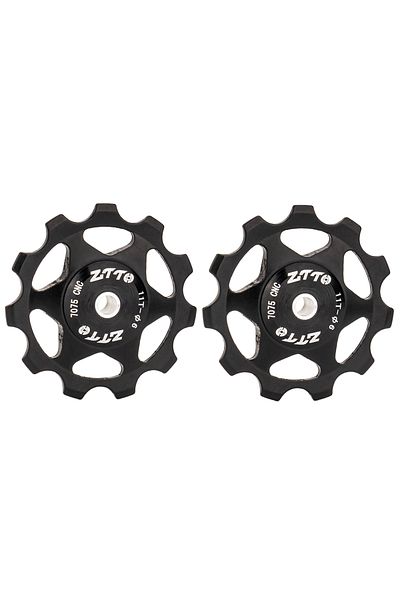 ZTTO 13T Black 2pcs ZTTO MTB Bicycle Rear Derailleur Jockey Wheel 11T 13T Steel Bearing Pulley AL7075 CNC