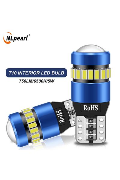 Choice T10 6500K White 2PCS T10 W5W LED CANBUS No Error 12V Car Side Interior Lights 168 194 3030 SMD for B