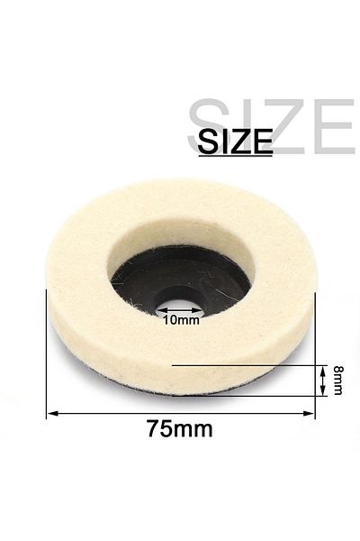 SI FANG 3inch SIFANG 50mm/75mm Wool Polishing Wheel Polishing Pads Angle Grinder Wheel Felt Polishing Disc f