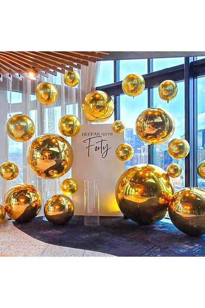 Choice 4D Foil Balloons, Holographic Round Balloons for Birthday, Bachelor Party, Wedding and Christmas ...
