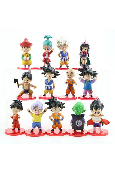 Choice 13pcs 13pcs/lot Dragon Ball Mini Figure Super Saiyan Goku Vegeta Action Figure Collection Model Toys