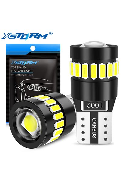 Choice XSTORM T10 W5W LED Canbus No Error 194 168 Bulb 5W5 5W 12V 1000LM Super Bright Car Interior Side ...