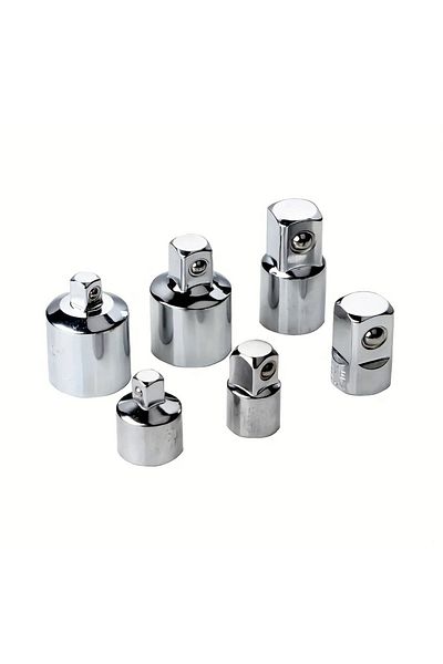 NIUXIANG 6 Pcs 6pcs Ratchet Wrench Socket Converter Sleeve Head Adapter 1/2 " To 3/8" To 1/4 "stainless Ste