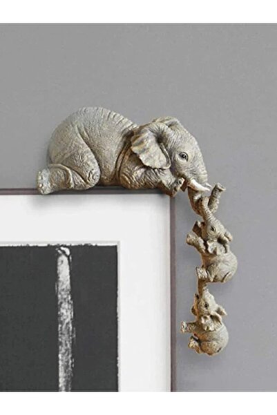 Choice مجموعة من 3 قطع/مجموعة من تماثيل الفيل المرسومة يدويًا، بحجم كامل، الأ...