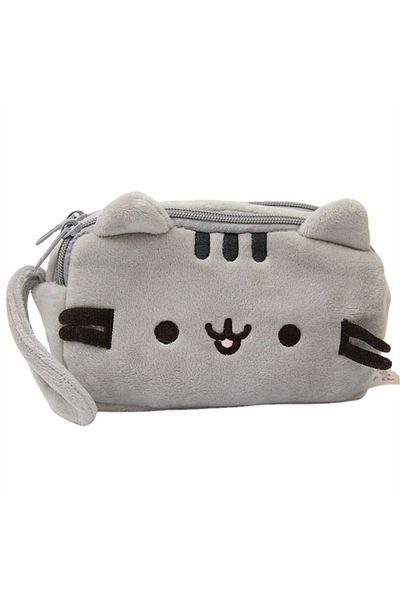 Choice 1pc 1pc Cute Cat-themed Soft Pencil Case & Desk Organizer - Perfect For Daily Office Use