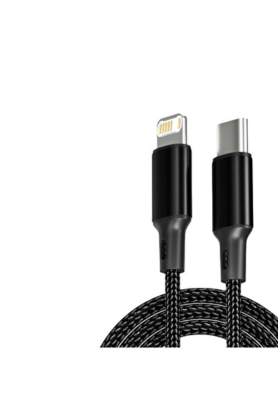 Choice كابل USB أسود بطول 1 متر، يدعم الشحن السريع بقوة 30 واط، متوافق مع أجه...