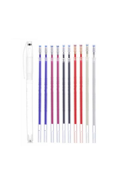 Choice Mixed Color 10pcs 10pcs/set Marker Pen High Temperature Traces Disappear For Patchwork Fabric Pu Lea