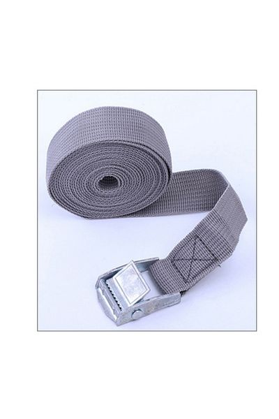 Choice Gray 5m 5m Pressure Buckle Straps Heavy Luggage Fixing Adjustable Binding Belt Rope Tensioner Self D