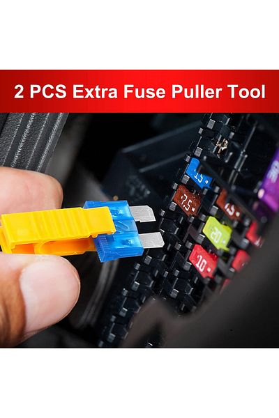 JORPETS 306pcs Car Fuse 5a10a15a20a25a30a35a Amplifier With Box Clip Combination Car Blade Fuse Set With ...