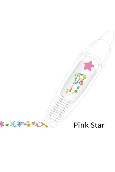 Choice Pink Star 1pc Cute Kawaii Mechanical Design Correction Tape - Perfect For Decorating Diaries And Sch