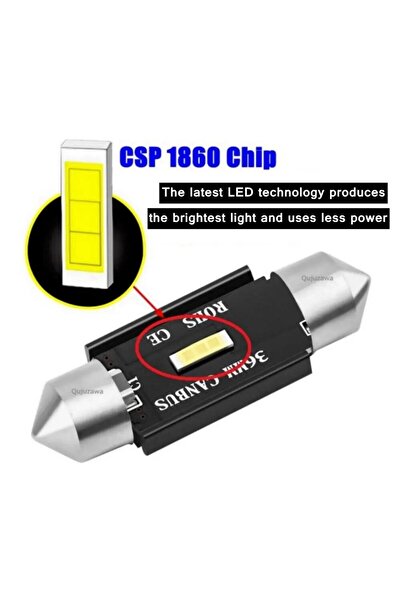 Choice مصباح إشارة CSP 1860 LED C5W أبيض 36 مم، لمبة Canbus 41 مم 39 مم 36 مم 31 مم، مصباح Festoon C10w LED Au