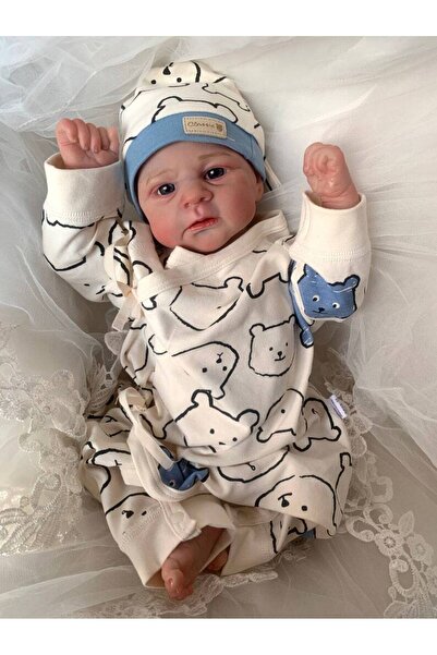 Choice1 دمية أطفال ريبورن توينز إيليجا زرقاء من إن بي كيه مقاس 19 بوصة مصنوعة...