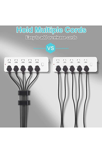 Choice Adhesive Wire Organizer Cable Holder Cord Management Harness Clamp Clip for Home Pc Power USB Cable...