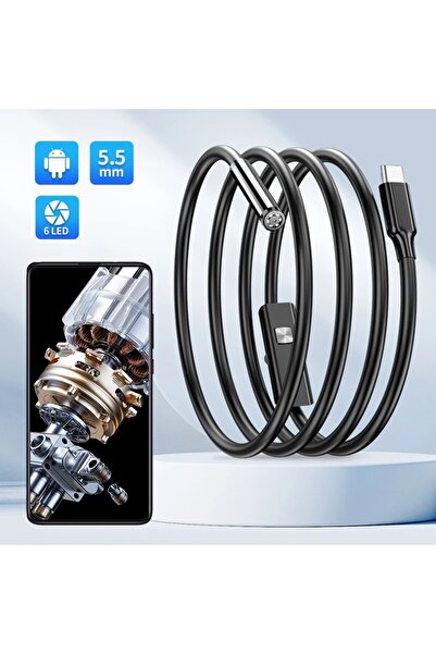 Choice 1m USB Endoscope for OTG Android Phone 5.5mm Borescope Inspection Snake Camera IP67 Waterproof with