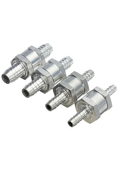 Choice One Way  6/8/10/12/14/16mm 6 Size Valves Aluminium Alloy Fuel Non Return Check Valve One Way Fit ...