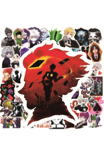 Choice 50pcs Hunter X Hunter Stickers Pack Cartoon Character Decoration Laptop Skin Waterproof Phone Cas...