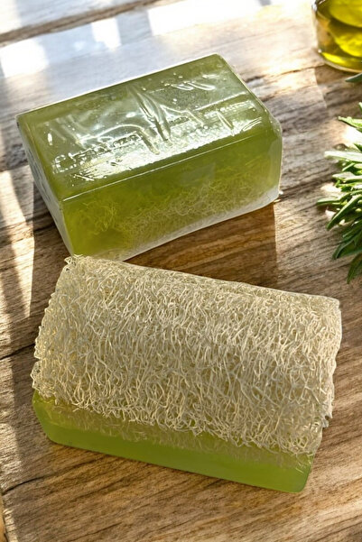 EM AMANOS BEAUTY Doğal Kabak Lifli Zeytinyağlı Sabun Zengin Antioksidan İçeriği Cilt Yenilenmesini Destekler