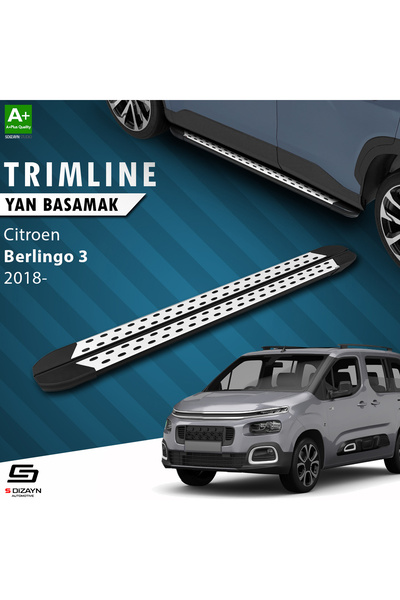 S Dizayn S-dizayn Citroen Berlingo 3 Trimline Gri Yan Basamak 202 Cm 2018 Üze...