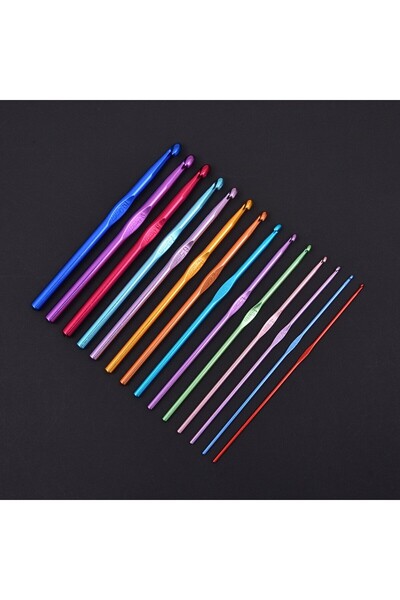 Choice 14PCs 14PCs Colorful Alumina Single-Head Crochet Knitting Tool Sweater...