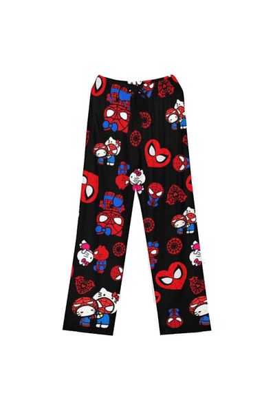 Choice M 03 Hello Kitty Spider-man Anime Pajama Pants Y2k Cartoon Loose Slacks Family Clothing Couple Pants