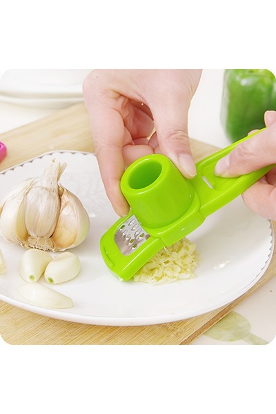 Choice 1 قطعة خضراء 1 قطعة مكبس الثوم اليدوي أداة التقطيع مفرمة الثوم المنزلي...
