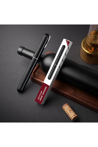 Choice Pen Corkscrew Black Air Pump Wine Bottle Opener Portable Wine Corkscrew Stainless Steel Pin Air Pres