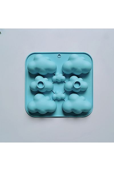 Choice 012blue 8-cavity Cloud Shaped Silicone Candy Mould Chocolate Pudding Dessert Cake Baking Mould Kitch