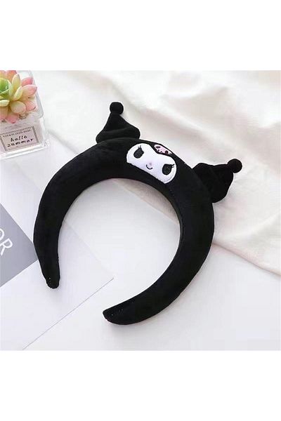 Choice Kuromi Sanrio Hair Hoop Kawaii Cinnamoroll Kuromi Headband Melody Pompompurin Plush Headdress Women