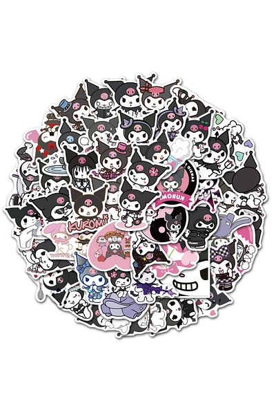 Choice Cny146 50pcs Kawaii Cartoon Sanrio Kuromi Melody Stickers Diy Mobile Phone Ipad Luggage Waterproof I