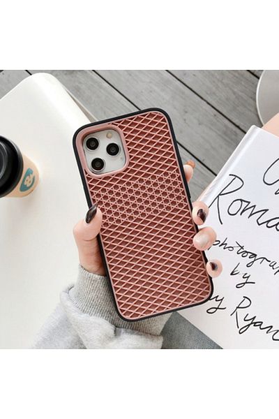 Choice For Iphone 13 Brown Black Case For Iphone 16 15 14 13 12 11 Pro Max Xr Xs X Waffle Shoe Sole Phone C