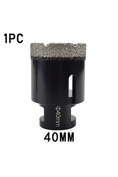SHENSEN 40mm 1 Pcs M14 Thread Diamond Dry Vacuum Brazed Drilling Core Bits Set Porcelain Tiles Crowns Drill