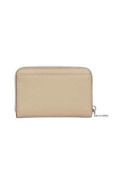 Calvin Klein Damenbrieftasche mit Reißverschluss in Grau mit Markentext und Logo-Muster – K60K 612255 -PBF