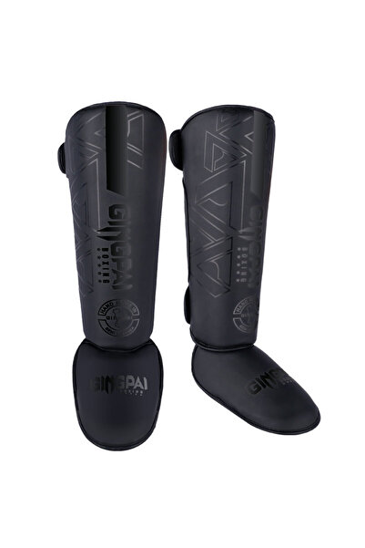 Choice واقيات الساق للملاكمة من الجلد الصناعي عالي الجودة باللون الأسود S XB، واقي دعم الكاحل، تدريب فنون القتال المختلطة والمواي تاي