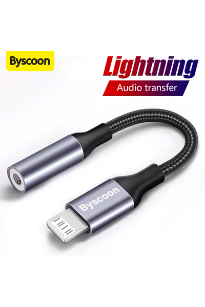 Choice Byscoon Lightning to 3.5mm Jack Aux Cable Adapter for iPhone 12 13 14 11 Pro XS Max Xr 7 8 Headphone...