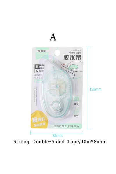 Choice A 10m*8mm Strong Double Sided Adhesive Glue Tape Diy Scrapbooking Office Stationery Supplies High V.
