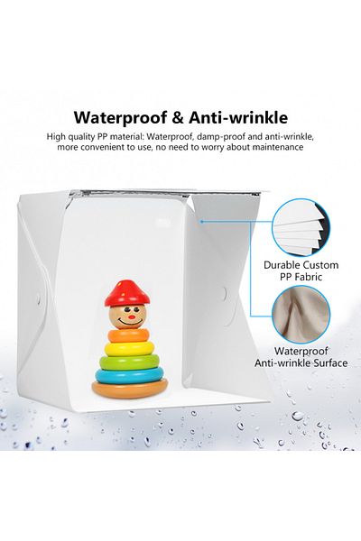 lamgool 2 lights 4 colors Lightbox Light Box Mini Photo Studio Box 23*22*24cm Photography Box Light Studio S