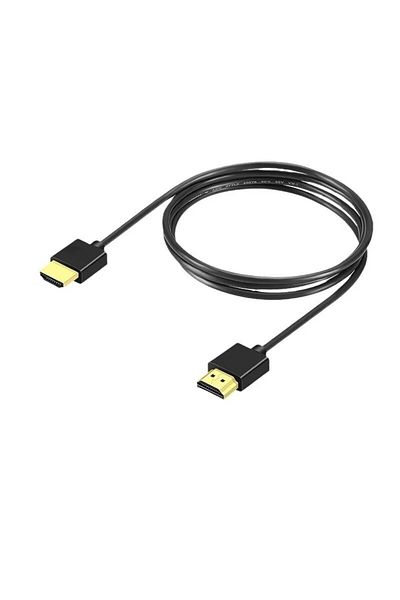 Choice 1m black Ultra Thin HDTV Cable OD 3.2mm 4K@60hz Light-weight Portable 1FT Short Thin Flexible Thin H