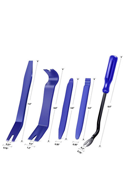Choice 5 قطع من أدوات إزالة لوحة باب السيارة وشفرات تفكيك الملاحة والبلاستيك ...