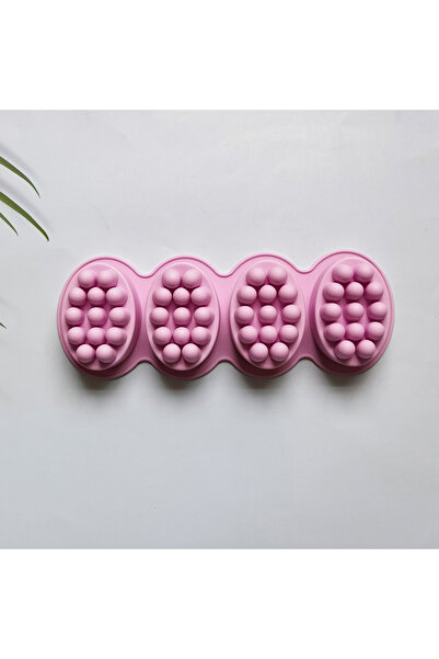 Choice قالب صابون سيليكون ثلاثي الأبعاد 014 أرجواني قطعة واحدة على شكل تدليك ...