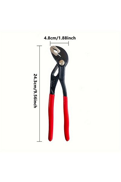 Choice 10 Inch 1pc Water Pump Pliers 7/10/12 Inch Adjustable Wrench Multi-function Large Opening Water Pipe